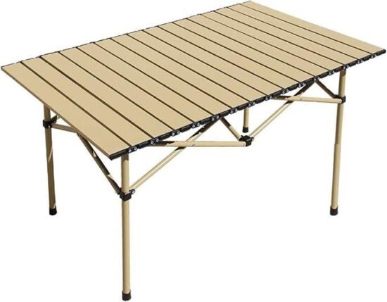 2 Sections 1.2m Outdoor Aluminum Picnic Folding Table for Camping