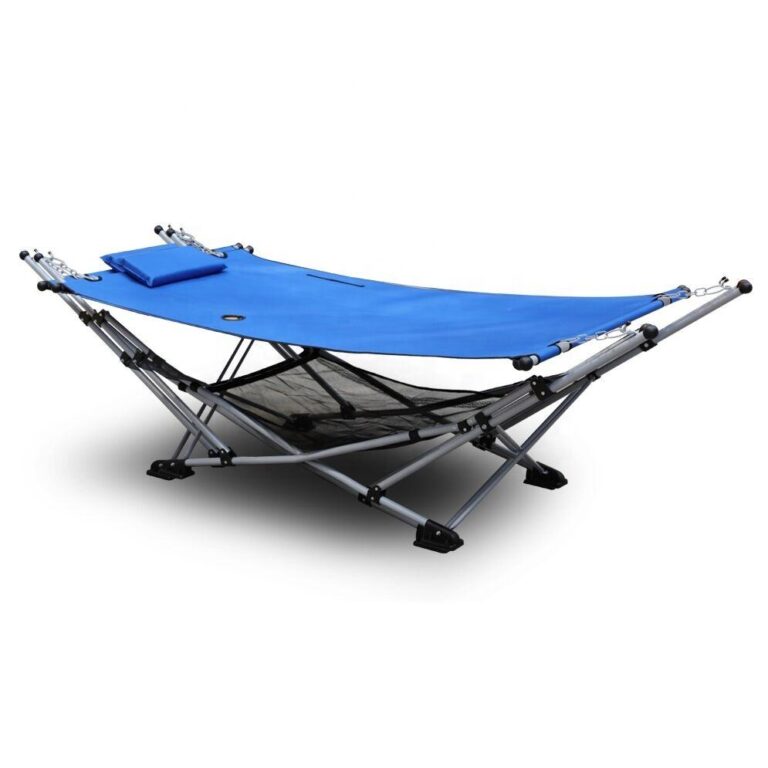Modern Steel Frame Folding Camping Hammock Chair for Outdoor Use