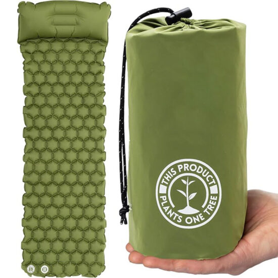  Ultralight Inflatable Sleeping Pad with Pillow for Outdoor Camping
