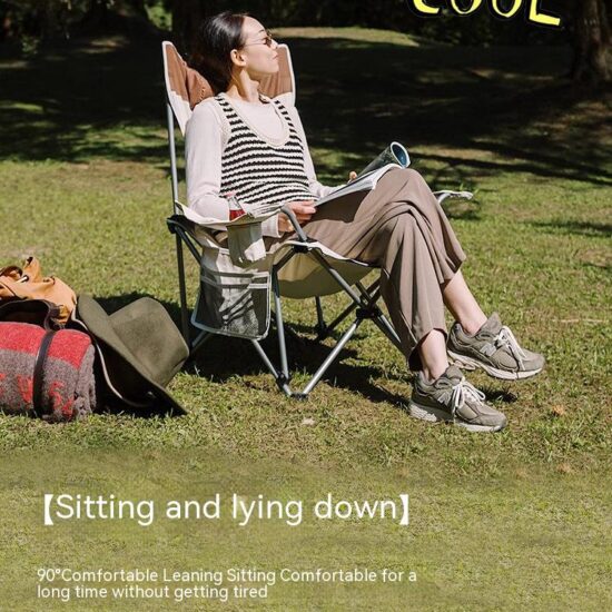 Cheap Portable Folding Beach Recliner with Footrest for Outdoor Use