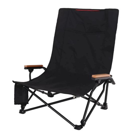  Cheap foldable camping lounge chair with removable footrest and pillow