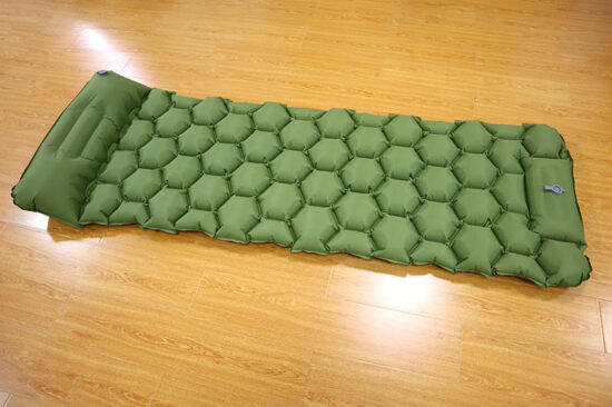 Solo Inflatable Camping Sleeping Pad for One Person Outdoor Hiking Travel