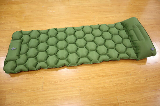 Solo Inflatable Camping Sleeping Pad for One Person Outdoor Hiking Travel