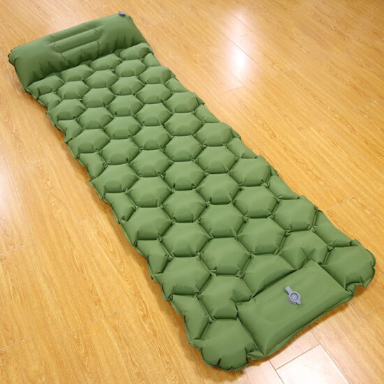 Solo Inflatable Camping Sleeping Pad for One Person Outdoor Hiking Travel