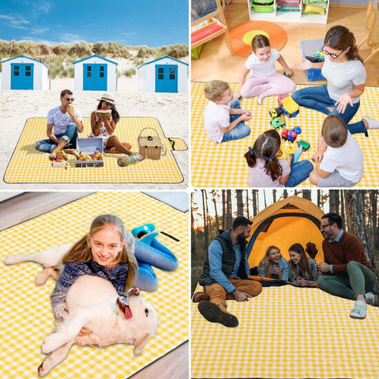 Compact Waterproof Picnic Blanket for Camping, Beach, and Outdoor Use