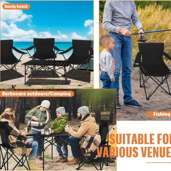 Custom Logo Lightweight Folding Chair for Camping, Picnic, and Beach