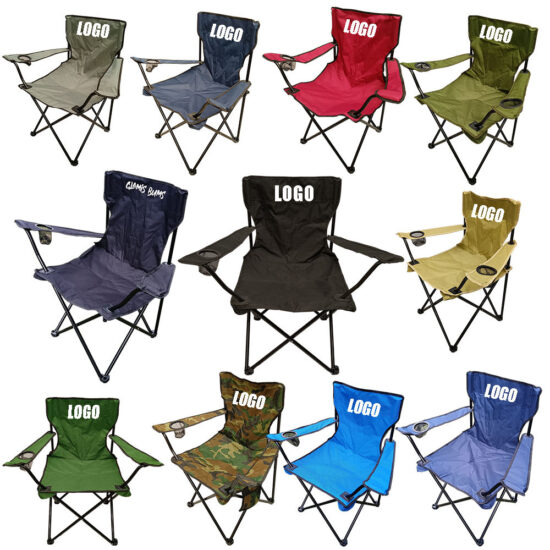 Custom outdoor folding chair and table set for camping and picnic