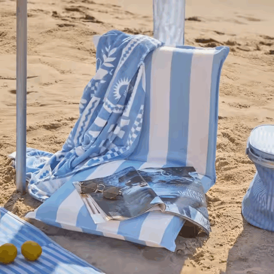 Custom Comfort Padded Folding Beach Chair for Camping and Picnic
