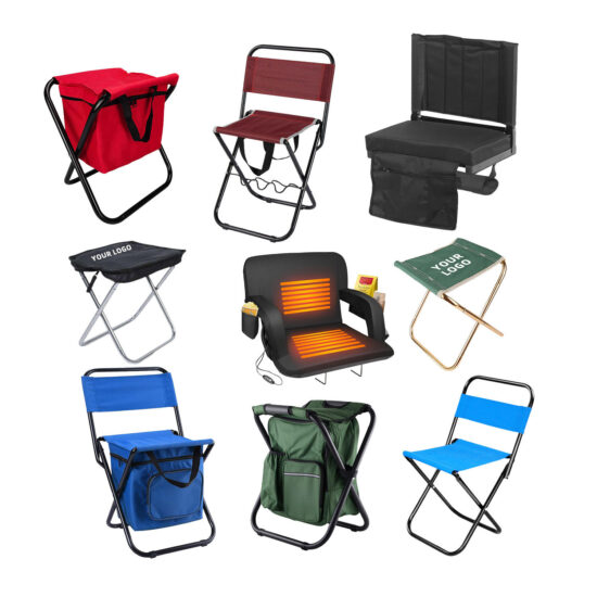 : Customized Double Folding Ice Pack Stool for Outdoor Use
