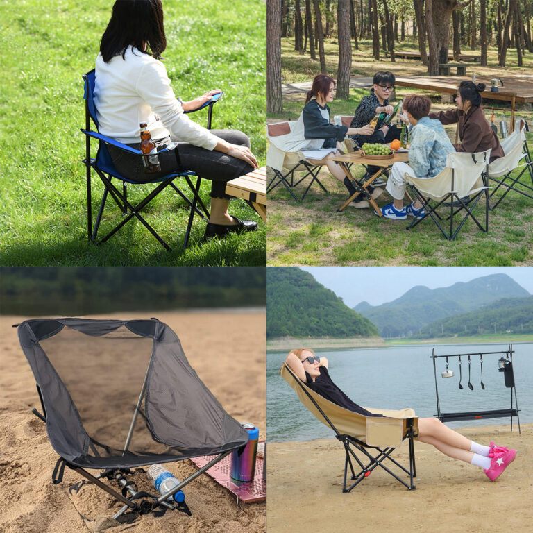 : Customized Double Folding Ice Pack Stool for Outdoor Use