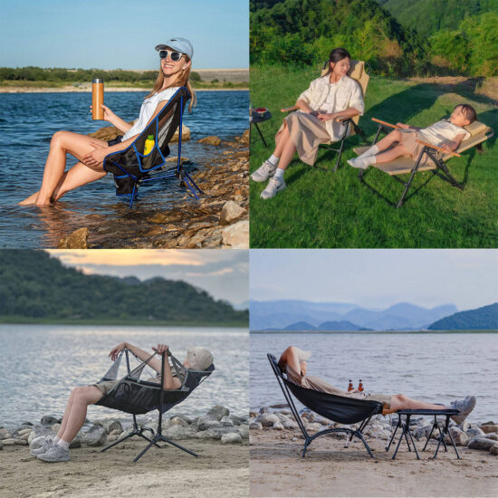 : Customized Double Folding Ice Pack Stool for Outdoor Use