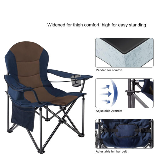 Lightweight custom metal folding beach chair for adults, compact and travel-friendly