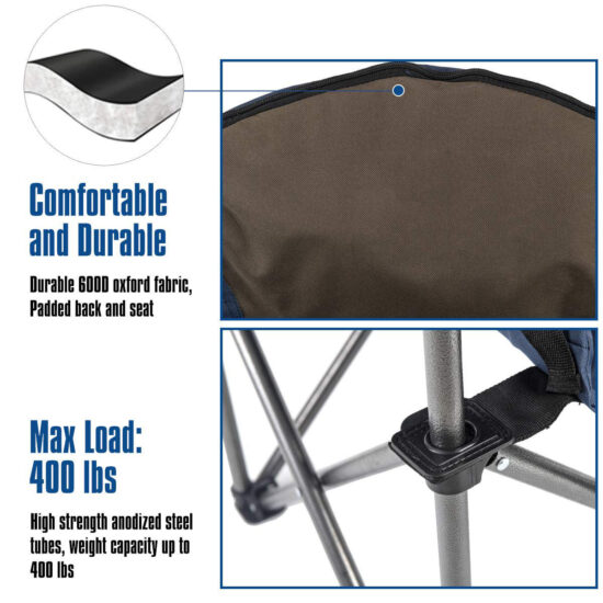 Lightweight custom metal folding beach chair for adults, compact and travel-friendly