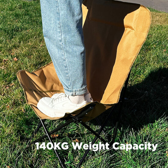 E-RIKE lightweight foldable Oxford moon camping chair for adults and kids