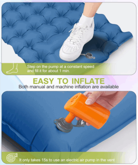 Lightweight Inflatable Camping Sleeping Pad Air Mattress

