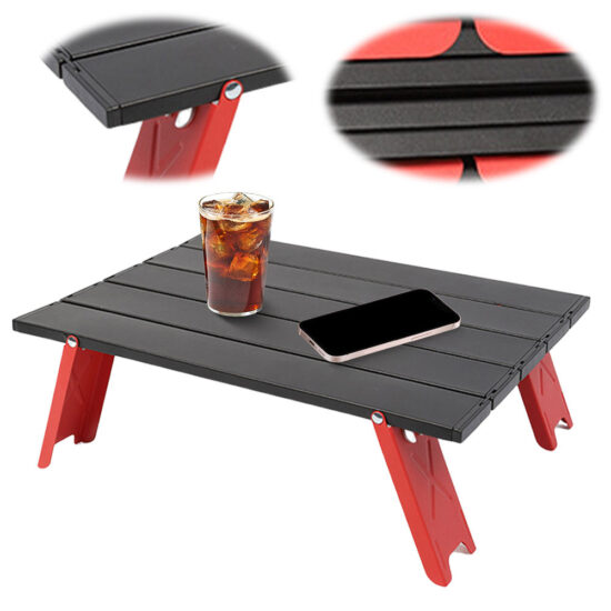  Lightweight Folding Mini Camping Table for Outdoor BBQ and Picnics