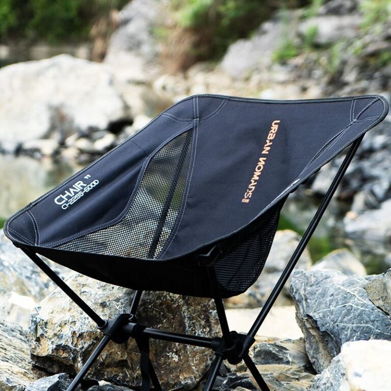 Portable ultra-light aluminum folding beach chair with low back