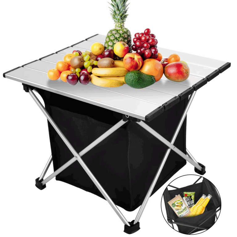 Portable Folding Grill Table for Camping, Restaurant, and Outdoor Activities