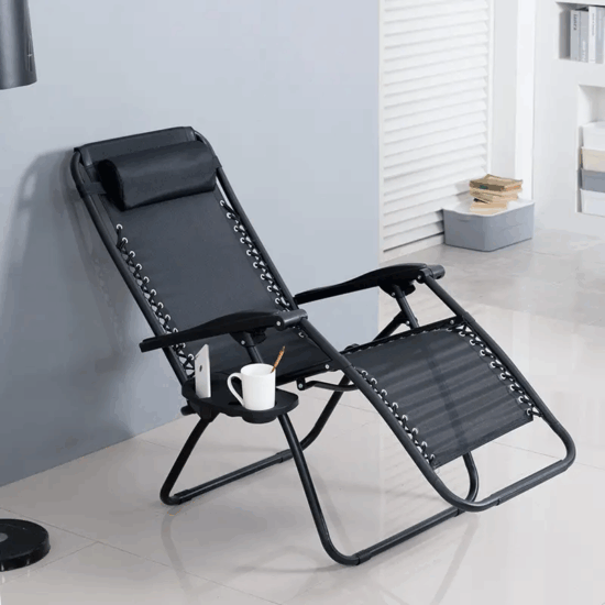 Outdoor Zero Gravity Reclining Metal Folding Beach Lounge Chair for Hospital & Home
