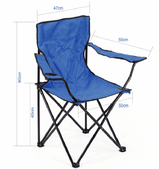 Feistel Portable Reclining Beach Chair for Outdoor Fishing and Camping