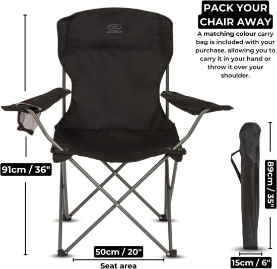 : Foldable Garden Camping Chair for Outdoor Comfort