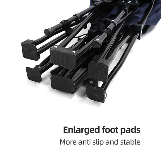 HOMFUL Iron Frame Folding Camping Bed with Thick Pad