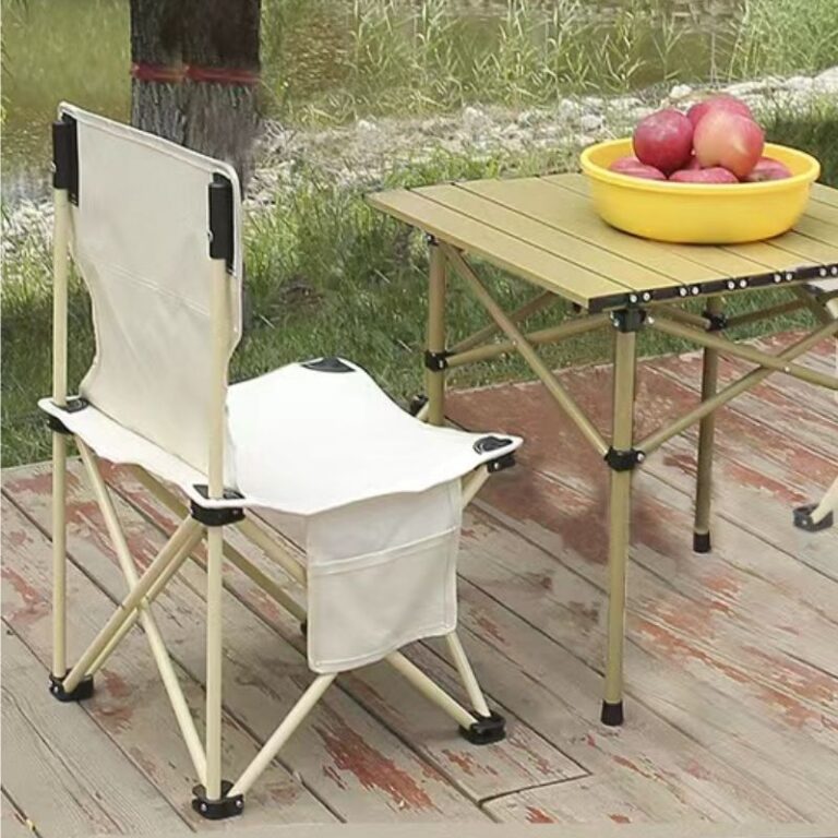 Portable Folding Moon Chair for Camping & Fishing, Oxford Fabric, 150KG Capacity
