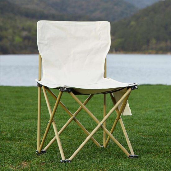 Portable Folding Moon Chair for Camping & Fishing, Oxford Fabric, 150KG Capacity
