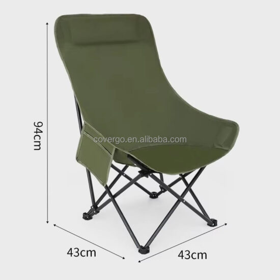 High Back Moon Chair for Fishing and Camping