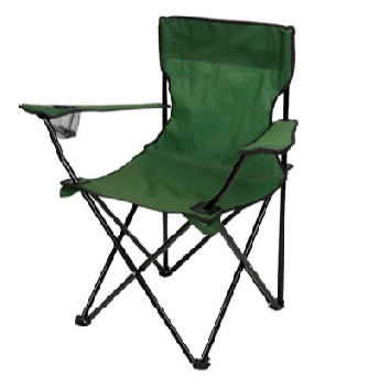 Steel Frame Lightweight Foldable Camping Chair for Outdoor Picnics & Fishing