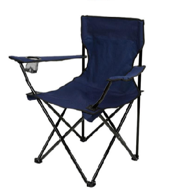 Steel Frame Lightweight Foldable Camping Chair for Outdoor Picnics & Fishing
