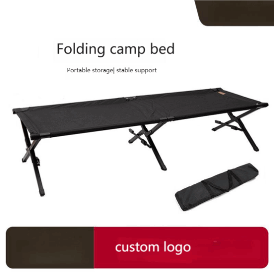 2025 Lightweight Portable Single Folding Camping Bed for Outdoor Use