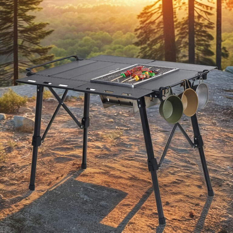 High Quality Easy Folding Camping Table for BBQ and Outdoor Picnic