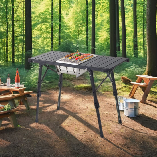 High Quality Easy Folding Camping Table for BBQ and Outdoor Picnic