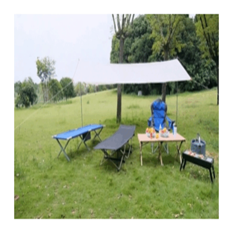 Modern Portable Metal Camping Bed Foldable Outdoor Sleeping Cot