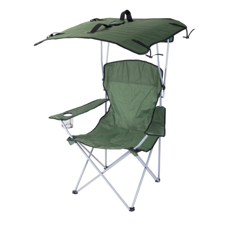 High-quality folding fishing beach chair with sun shade and umbrella