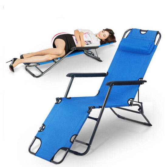 High Quality Folding Recliner Lounge Chair for Indoor Garden and Beach Use
