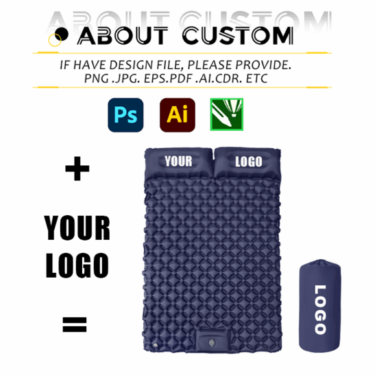 Double TPU Inflatable Camping Sleeping Pad with Custom Logo