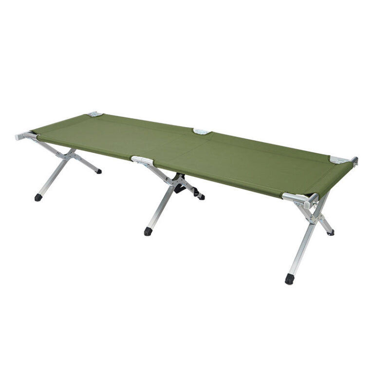 Aluminum Folding Camping Cot Portable Bunk Bed and Travel Stretcher