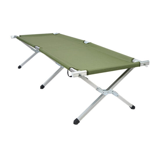 Aluminum Folding Camping Cot Portable Bunk Bed and Travel Stretcher