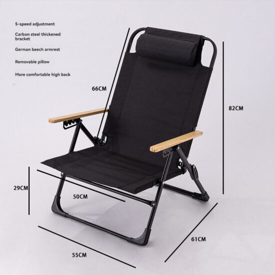 Joyeleisure steel folding sun lounger for outdoor and indoor use