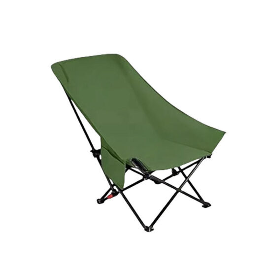 Lightweight Foldable Stainless Steel Moon Chair for Camping and Fishing