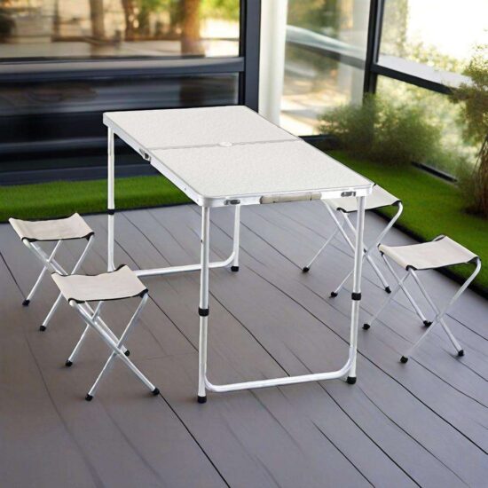 Practical Aluminum Folding Camping Table for Outdoor Use