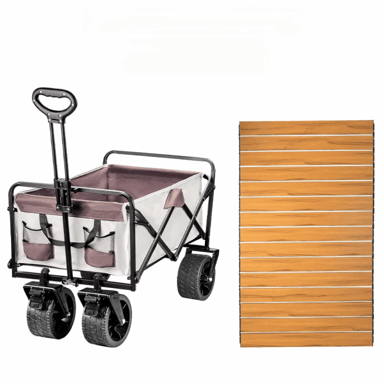 Lightweight Roll-Up Black Aluminum Camping Table