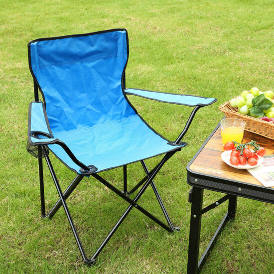 Foldable backpack beach chair with custom logo for camping and fishing