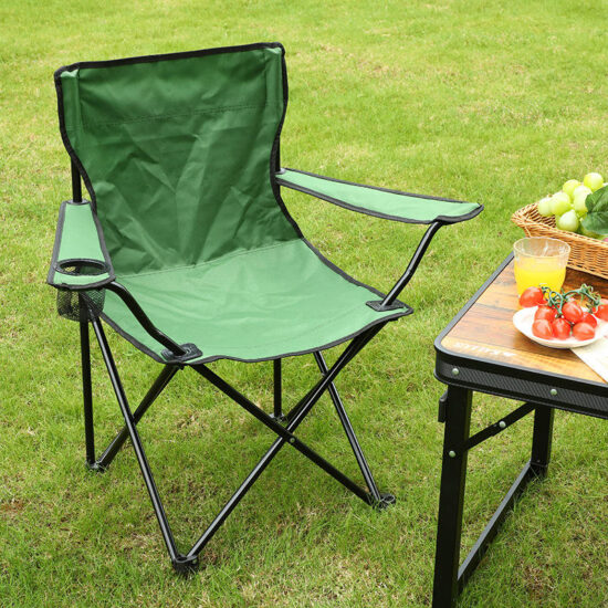 Foldable backpack beach chair with custom logo for camping and fishing