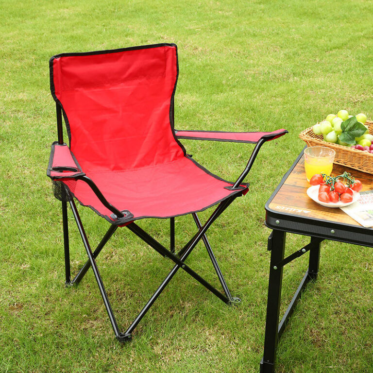 Foldable backpack beach chair with custom logo for camping and fishing