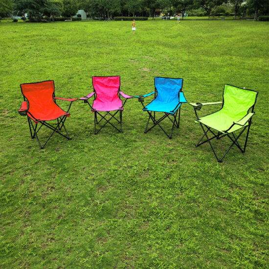 Foldable backpack beach chair with custom logo for camping and fishing