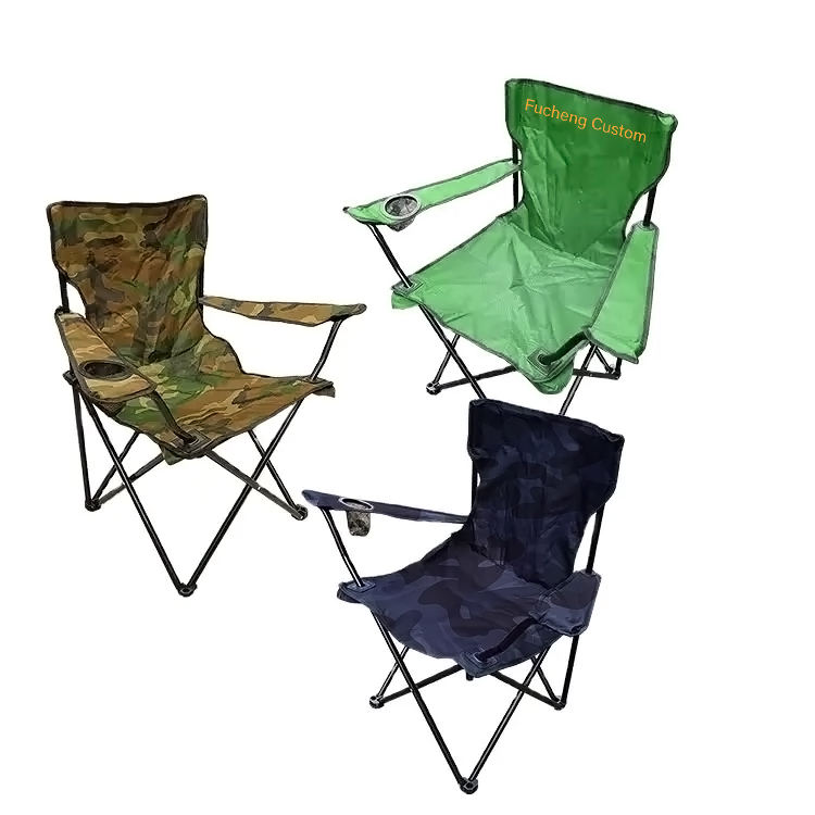 Foldable backpack beach chair with custom logo for camping and fishing
