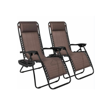 Folding outdoor armchair with reclining seat for camping and beach